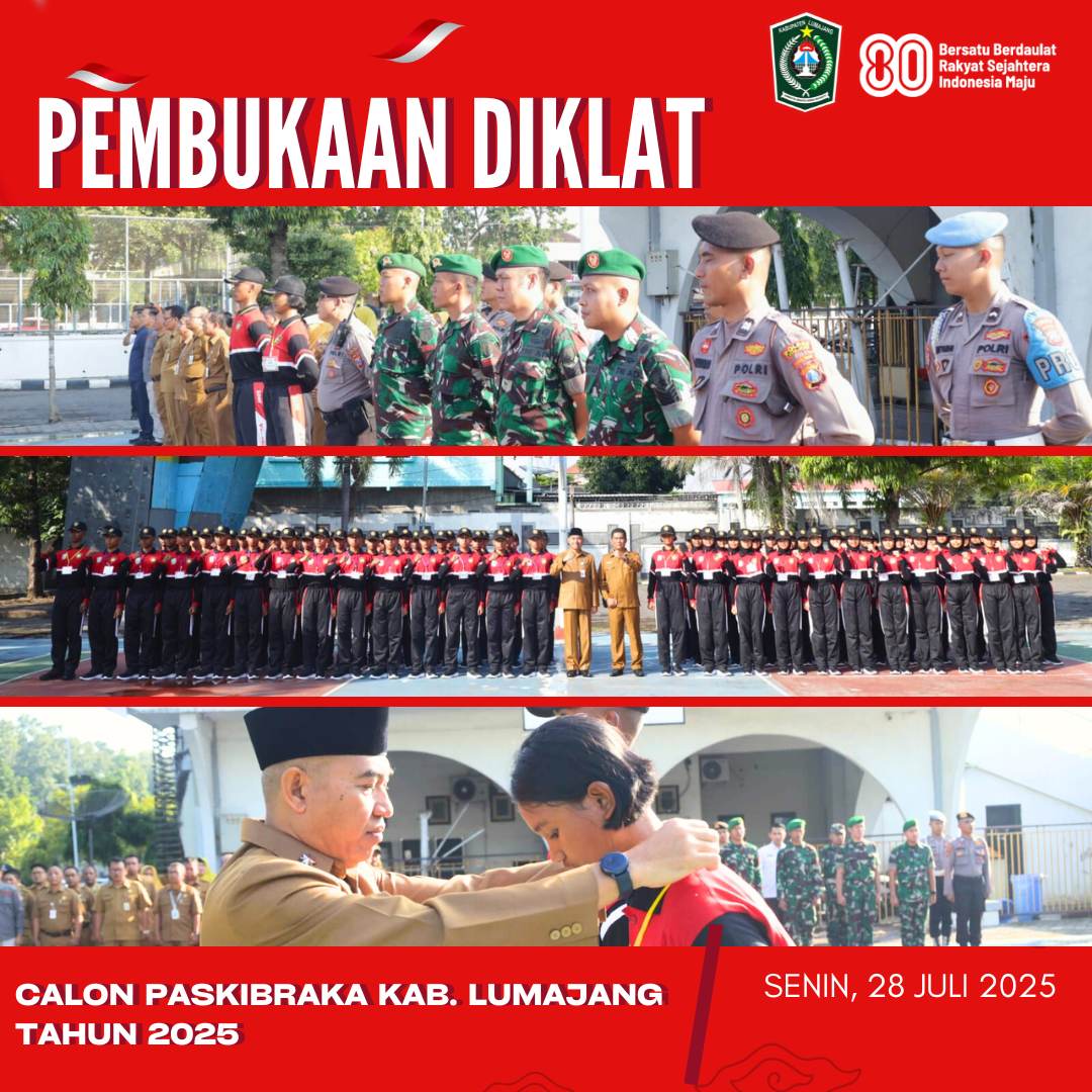 “Kalian Adalah yang Terbaik!” – Sekda Buka Diklat Paskibraka Lumajang 202