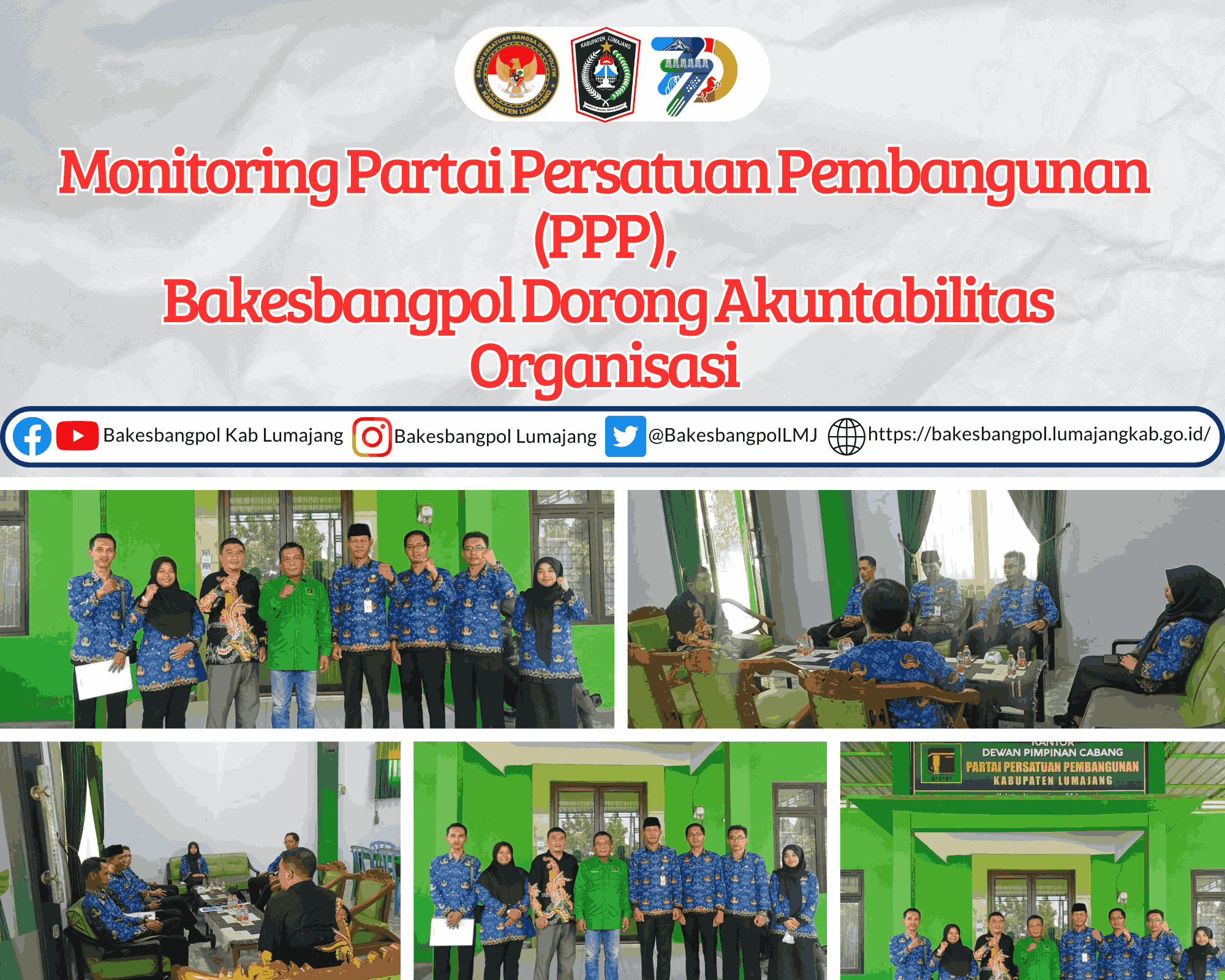 Monitoring Partai Persatuan Pembangunan (PPP), Bakesbangpol Dorong Akuntabilitas Organisasi