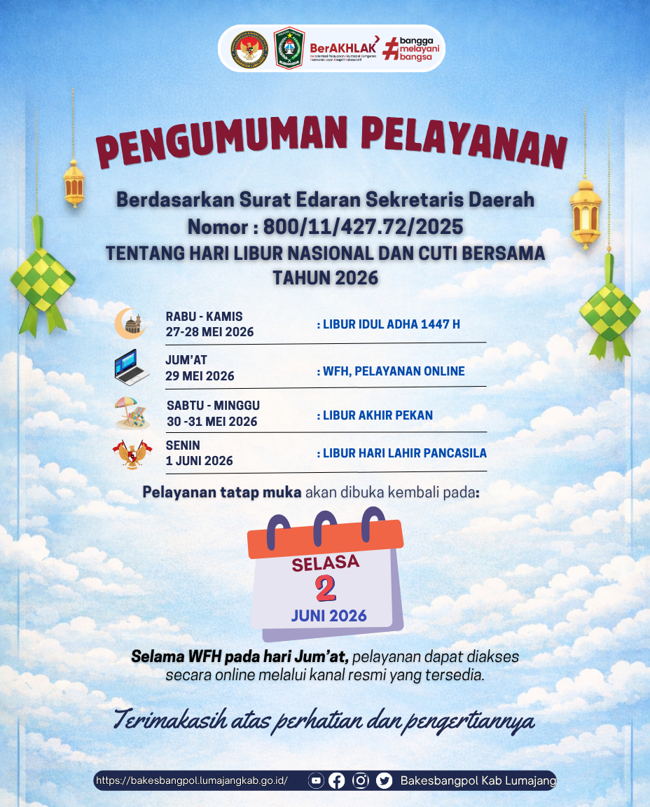 PENGUMUMAN PELAYANAN