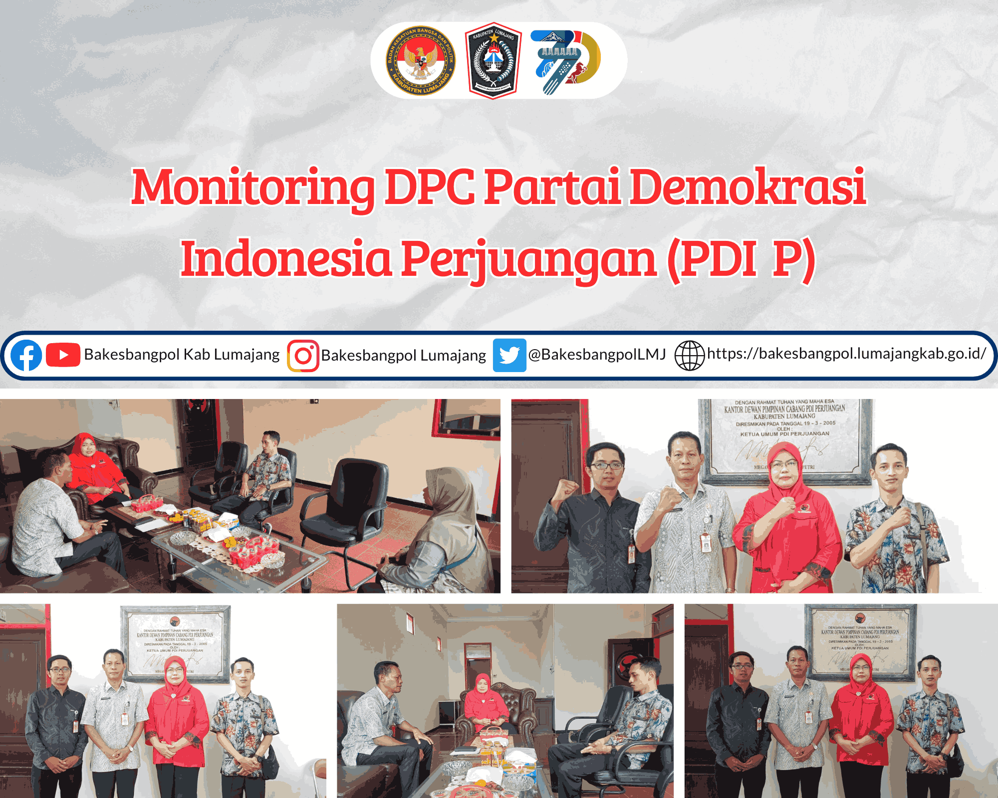 Bakesbangpol Laksanakan Monitoring terhadap Partai Politik