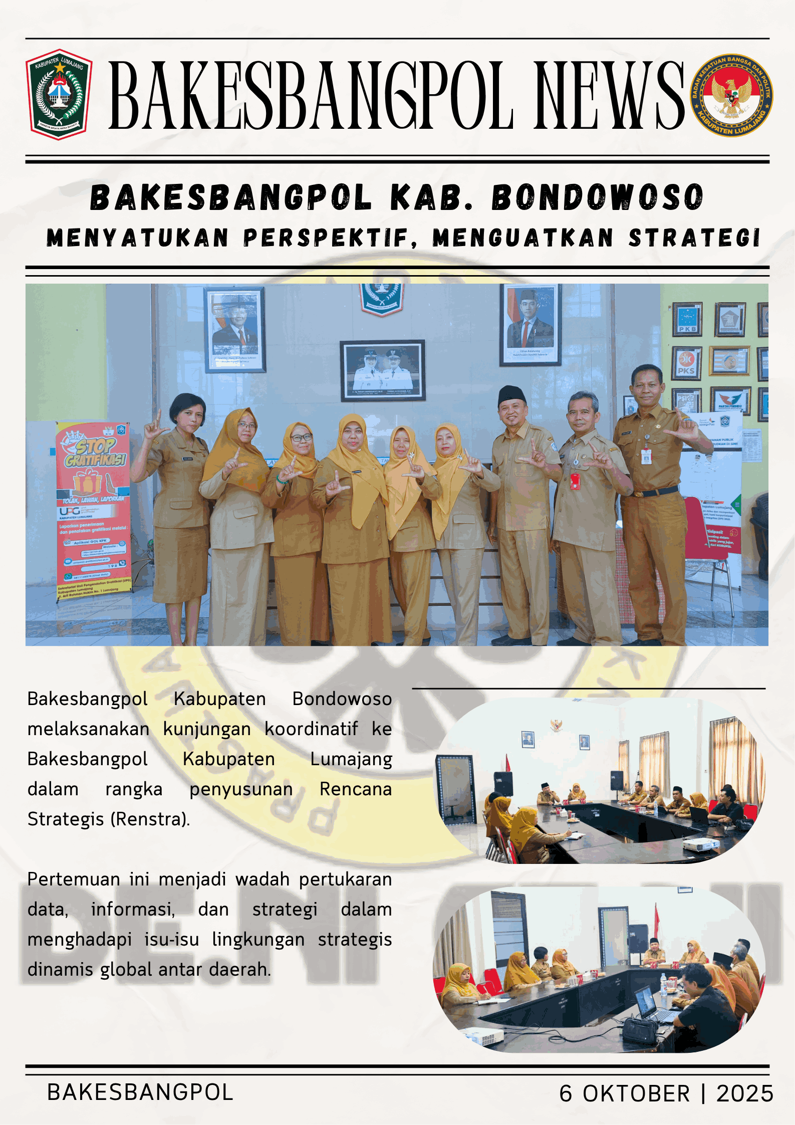Tamu Bakesbangpol Kab. Bondowoso